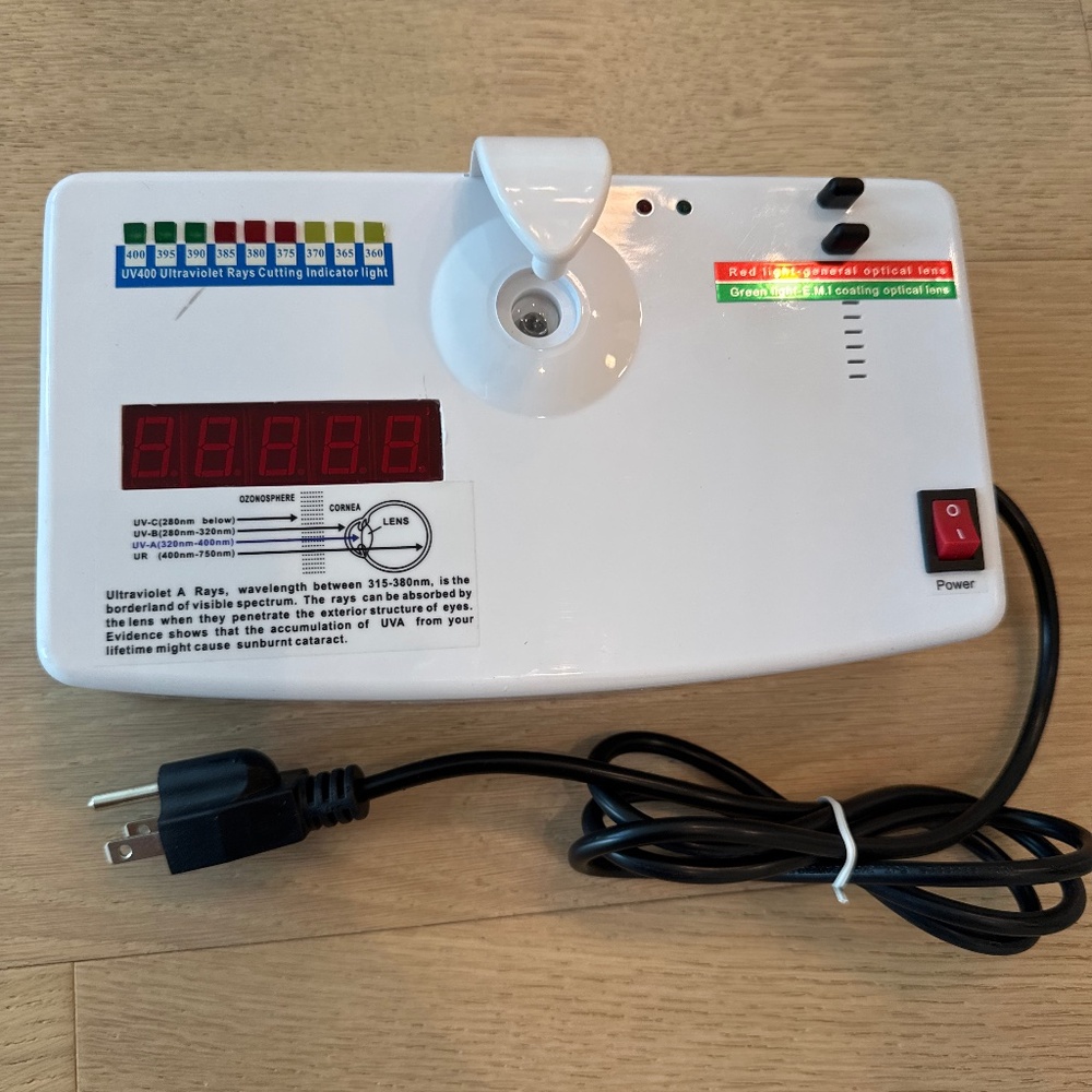 Uv taster for sunglasses